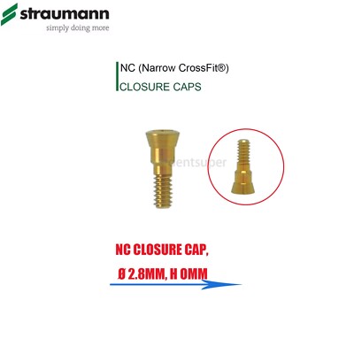 Closure Cover Screw RC/NC 0/0.5mm fits Straumann ITI Bone Level Healing Abutment
