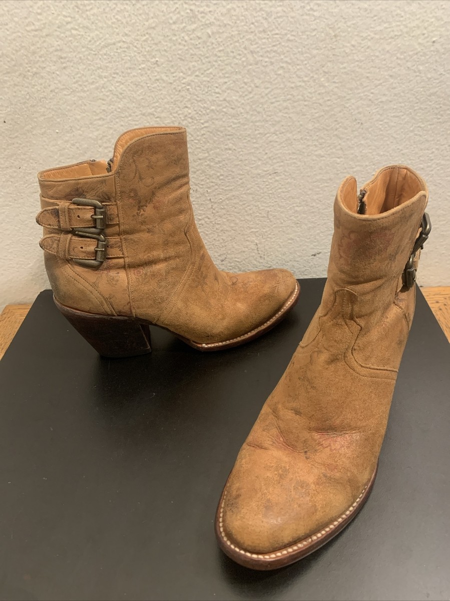 Lucchese Catalina Western Cowboy Short Boots Women's 6.5B