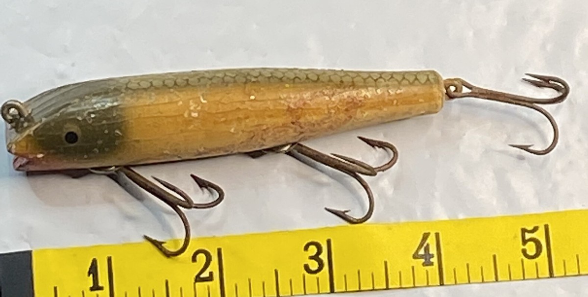 Vintage Wooden Creek Chub Darter 4” RARE CRACKLE PATINA | eBay