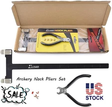Archery String Nocking Points Pliers Strings Knock Set  T Shape Bow Square Ruler