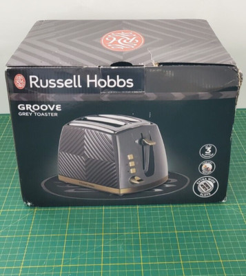 Russell Hobbs 26392 Groove 2-Slice Toaster Grey (UK Plug mit EU Adapter) _1,7_5