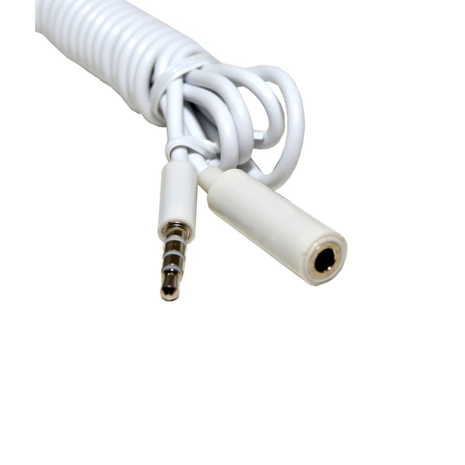 6.5ft 3.5mm 1/8" 3 Ring Extension Stereo Cable 4-Pole TRRS 3.5mm Male to Female - Image 3 of 3