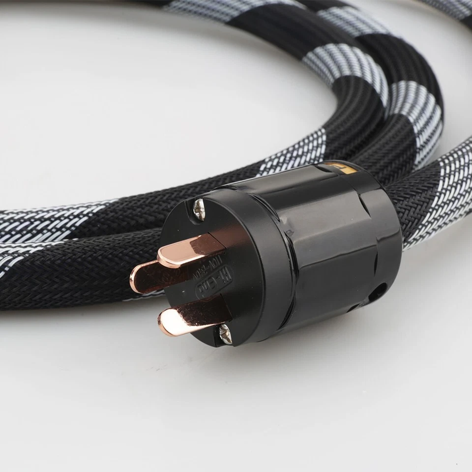 Pure Copper 3 Prong AU Hifi Power Cable AC Audiophile Australia Plug IEC C13 - Image 3 of 4