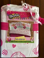 Shopkins TOTES ADORBS FULL 4 PIECE Sheet Set NEW WITH TAGS