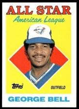 1988 Topps #390 George Bell 1987 AL All Star Toronto Blue Jays
