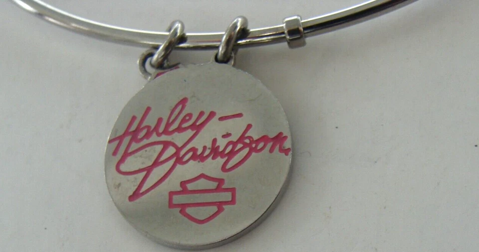 NUEVO Brazalete Brazalete Harley-Davidson Mujer RWB con Dije 7.5" No One Rides Alone Foto 3 de 4