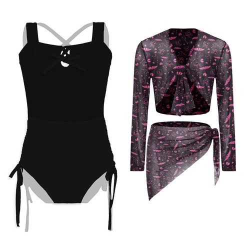 Kid Girl Bathing Suit Holiday Swimwear Beachwear Swimsuit Rash Guard Sleeveless - Picture 47 of 70