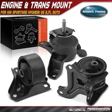 3x Engine Motor & Transmission Mount for Kia Sportage 05-10 Hyundai V6 2.7L Auto