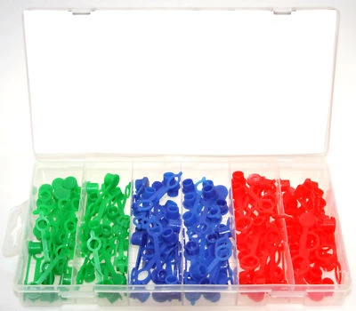 Schmiernippel Fettnippel Schutzkappen + Abdeckkappen Sortiment M6 M8 M10 135-tlg - Bild 1 von 3