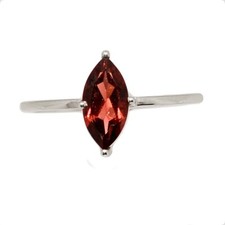 Natural Garnet - Madagascar 925 Sterling Silver Ring Jewelry s.7.5 CR74616