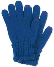 Style  Co. Women's Solid Touchscreen Gloves, Blue, One Size