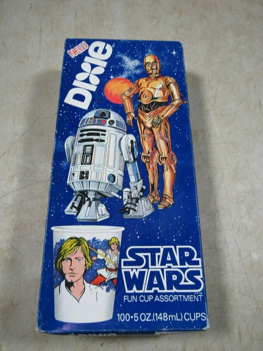 Vintage 1980 Star Wars Dixie Cups Fun Assortment 99 Cups W