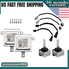 2 Pcs For Audi&VW 8K0941597E Xenon HID Headlight Ballast Control Unit & D3S Bulb