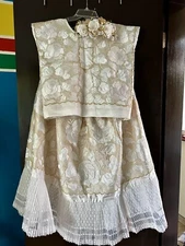 Tehuana Huipil Wedding Vintage Dress Handmade Oaxaca