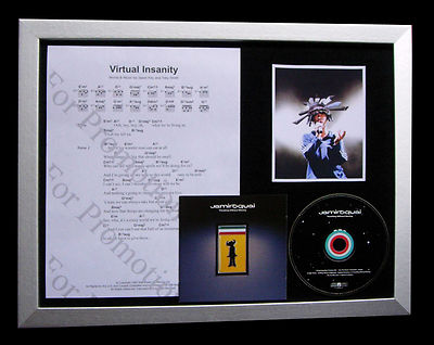 JAMIROQUAI Virtual Insanity LTD MUSIC CD QUALITY FRAMED DISPLAY+FAST GLOBAL SHIP