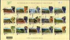 2015 italia repubblica Foglietti I vini D.O.C.G. 4° emissione usata