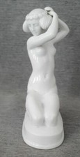 Ariadne von Albert Caasman, Signiert, Rosenthal Jugendstil Porzellan Figur K 346