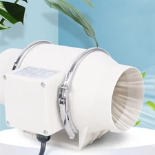 220 CFM 4 Inline Duct Ventilation Fan Bathroom Kitchen Vent Exhaust Air Blower
