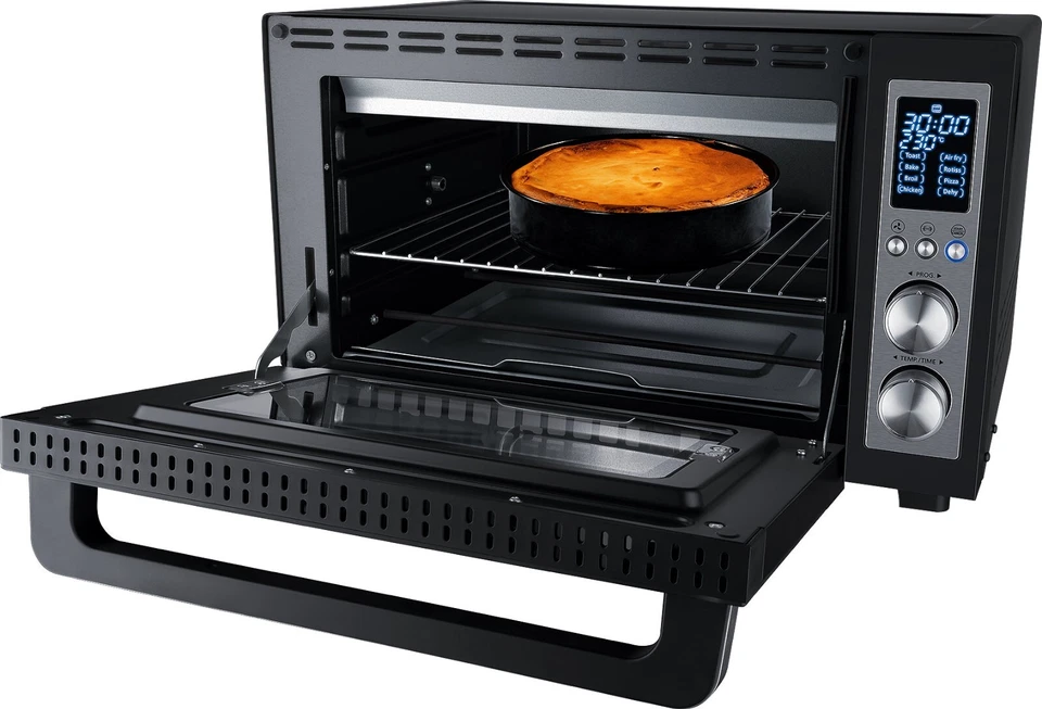 Steba digitaler Air Fry Grillbackofen KB E300 Backofen Umluft Drehspieß schwarz - Bild 3 von 4