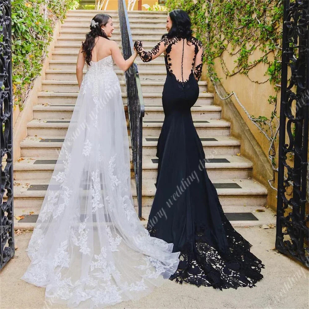 Mermaid Tulle Backless Appliques Details Wedding Dress Mermaid Tulle Backless Appliques Details Wedding Dress