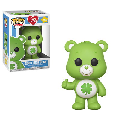 New Pop Animation: Care Bears - Good Luck Bear 3.75'' Funko Vinyl VAULTED