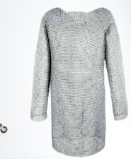 CHRISTMAS GIFTS Aluminium Chainmail Shirt Butted Chain MaiL LARGE HAUBERK