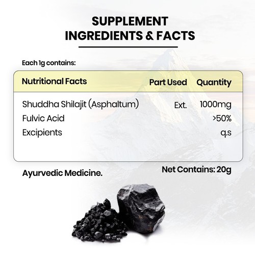 Shilajit puro 100 % del Himalaya, resina suave, orgánico, extremadamente potente, ácido fúlvico - Imagen 2 de 8