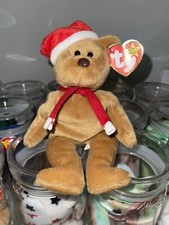 RARE Ty Beanie Baby 1997 Holiday Teddy Bear 1996 Style 4200 ERRORS MINT