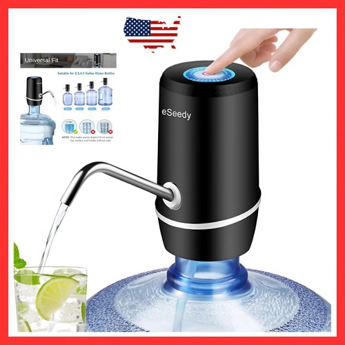 USB Rechargeable Water Transfer Pump With LED Light & Filter | Portable Electric Pump For Fishing, Pools, Ponds & Emergency Use