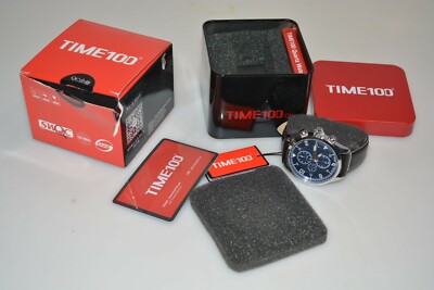 Time100 Mens Fashion Quartz Watch,Multifunctional Business and Leisure blue 