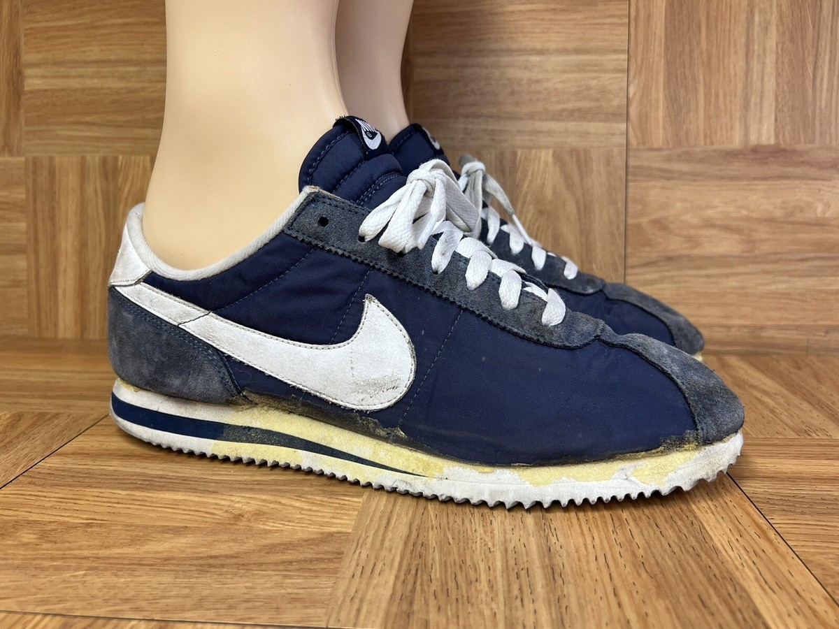 VNTG🔥 Nike Cortez 2006 Basic Nylon OG Sneakers Sz 11 Dodgers Blue