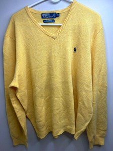 ralph lauren lambswool v neck sweater