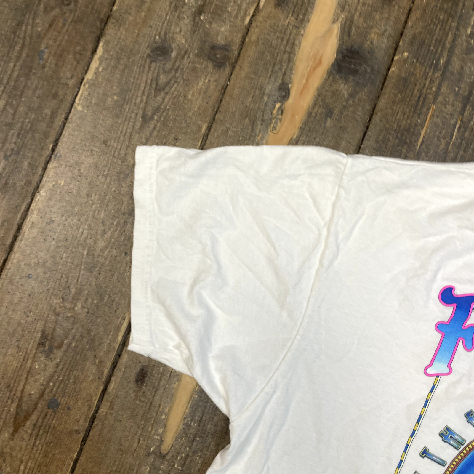 Fudpucker's Resort T-Shirt Mens Y2K Graphic Print Short Sleeve Tee White XL image 5