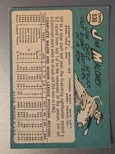 1965 Topps Baseball Singoli - Scegli la tua carta -- 371-598 -- numeri alti - Foto 269 di 357