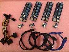 4 PACK PCE164P-N03 VER 006C PCI-E 1x to 16x Powered Riser Adapter Card MINING