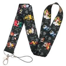 JoJo's Bizarre Adventure Anime Jonathan Joestar Black ID Badge Holder Lanyard