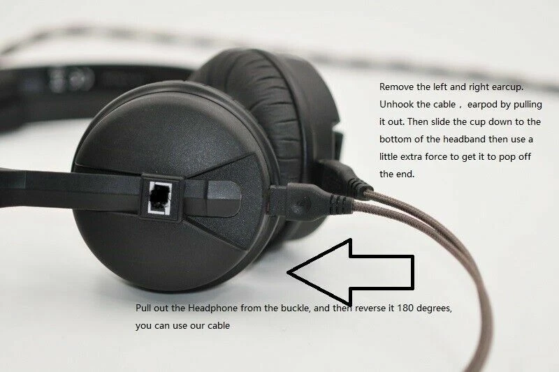 OCC Silver Plated Audio Cable For Sennheiser HD25 LIGHT HD25SP