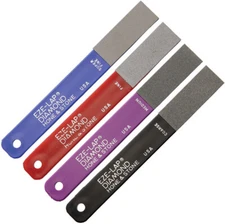 Eze-Lap Super Fine/Medium/Fine/Coarse Diamond Knife Sharpening Set of Four LPAK4