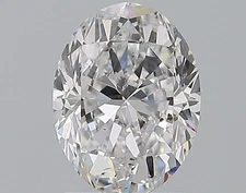 Cert. GIA 1.50 CT Oval Cut Natural Mined Diamond Loose D color SI2 clarity