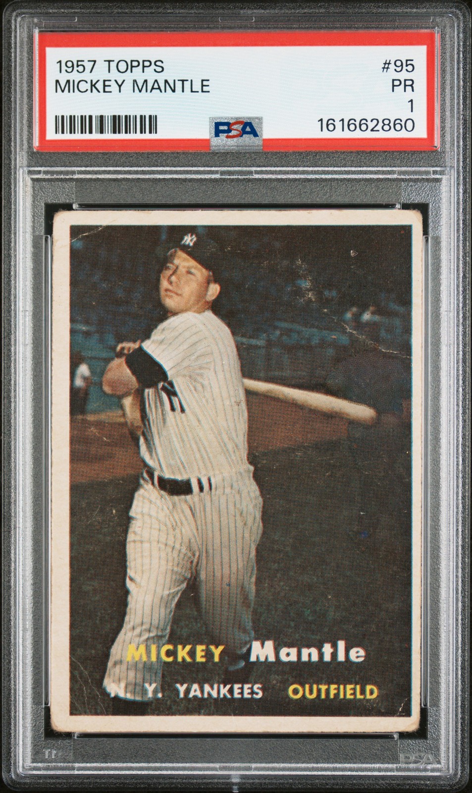 1957 Topps 95 Mickey Mantle PSA 1 161662860