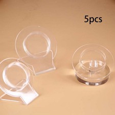 5 Pieces Acrylic Bracelet Display Stand Clear Shelf Round Jewelry Organizer Rack