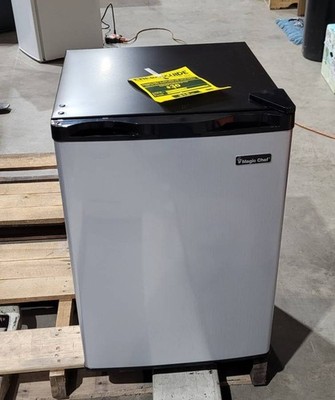 Magic Chef Mini Fridge 2.6-Cu-Ft Stainless Look Local pick Up NEW (2 Aisle)