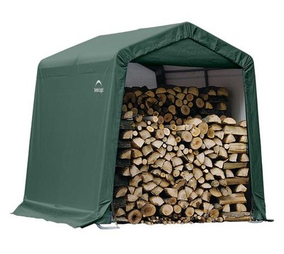 Zeltgarage Gerätehaus Foliengarage Weidezelt ShelterLogic grün 240x240x240cm