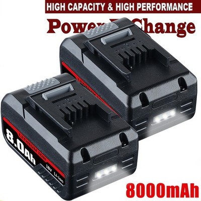 2Stück 8,0Ah Akku Für Einhell 18V Ersatzakku Power X-Change PXC Lithium Batterie