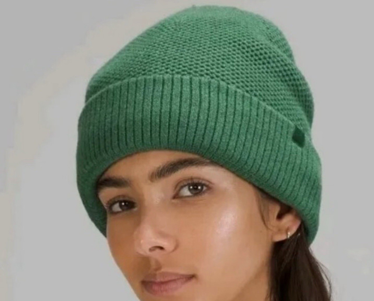 Lululemon Fleece-Lined Knit Beanie One Size Color Everglade Green