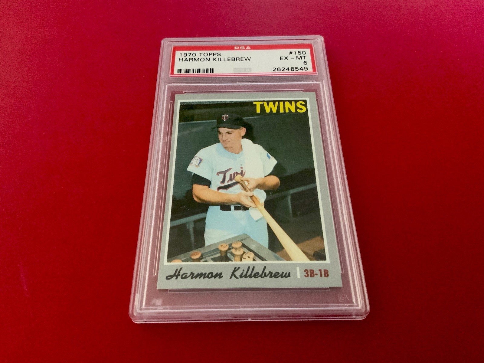 1970 Topps Baseball Card # 150 HARMON KILLEBREW  - PSA 6 EX-MT
