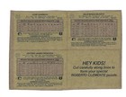 1987 DONRUSS BASEBALL   BOX BOTTOM  MLB *JOSE CANSECO ROBERTO CLEMENTE — photo 2