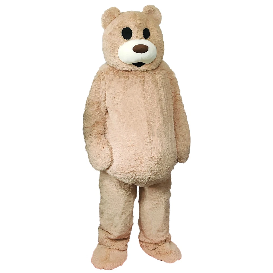 Disfraz de Oso, Disfraz de Mascota de Peluche para Adulto para Halloween, Fiesta de Cumpleaños, 82 pulgadas Foto 4 de 4