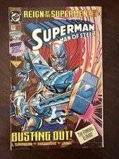 Superman: The Man of Steel 22 Newsstand Cover 1991-2003 DC Comics W/ Poster