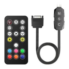 3-Pin 5V ARGB Controller with Remote for RGB Fans and Addressable Strips